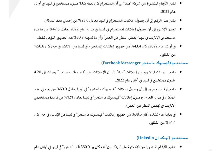 Libyan Digital Report 2022 Libyan Digital Report 2022