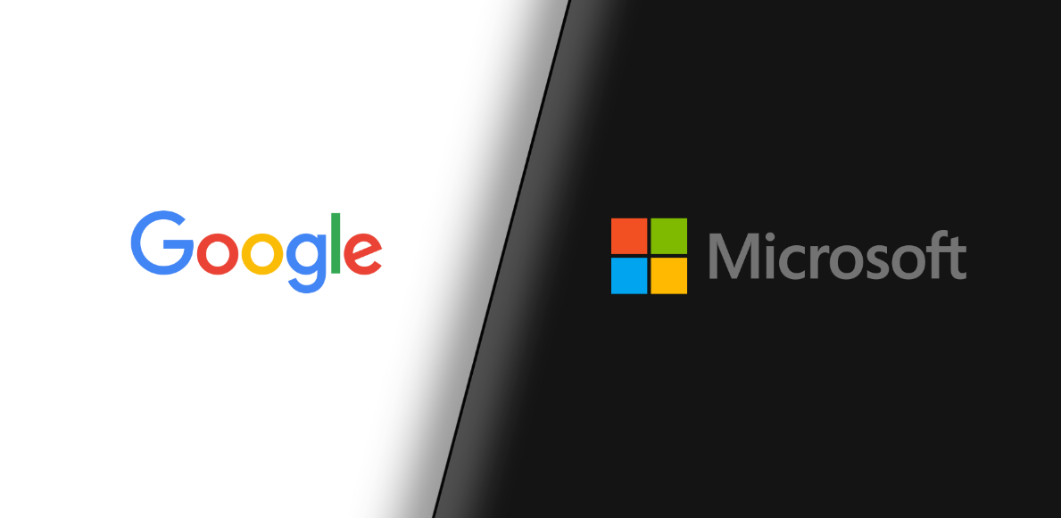 Services provided by Google and Microsoft 