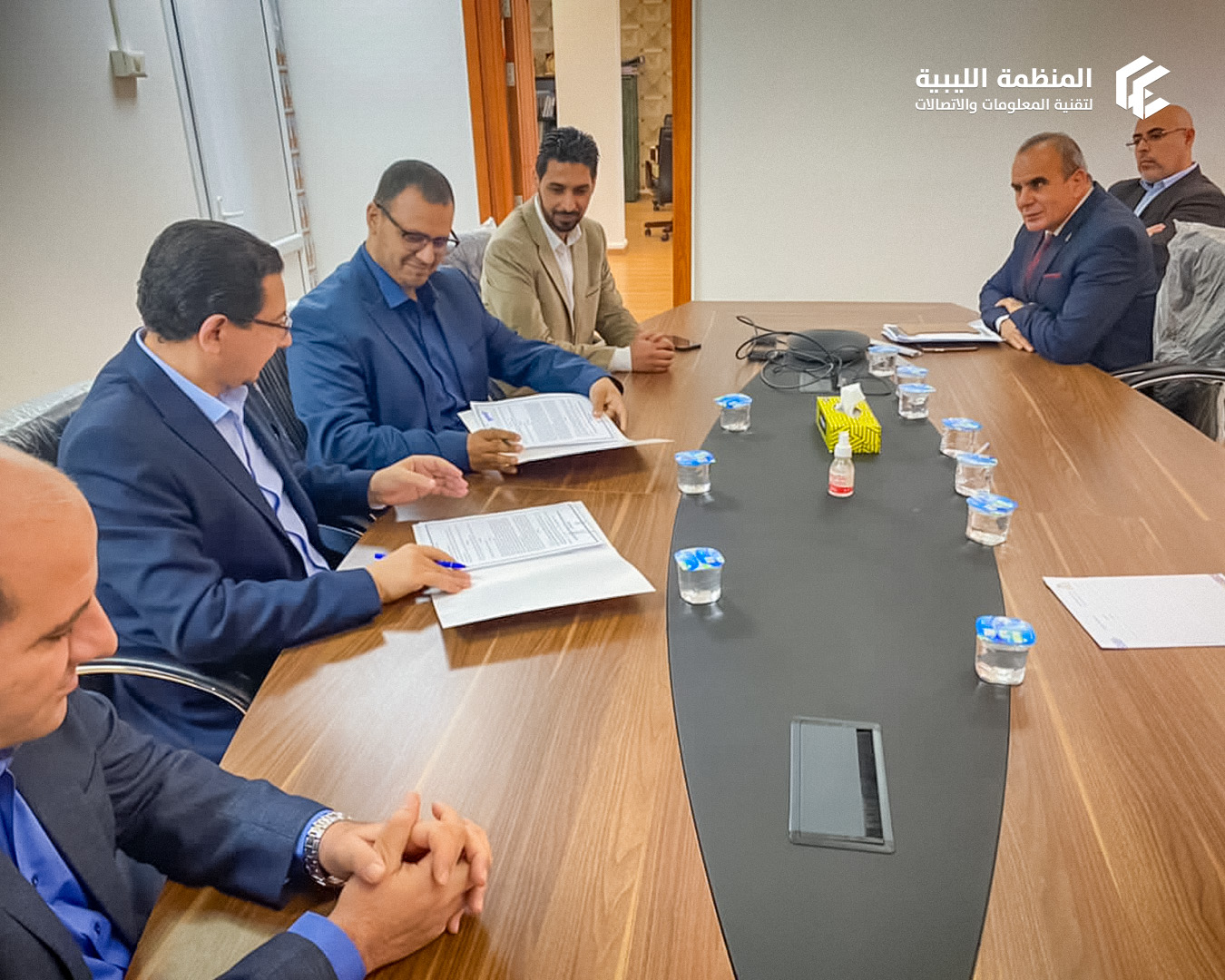 Signing a cooperation agreement with the Libyan Audit Bureau Signing a cooperation agreement with the Libyan Audit Bureau