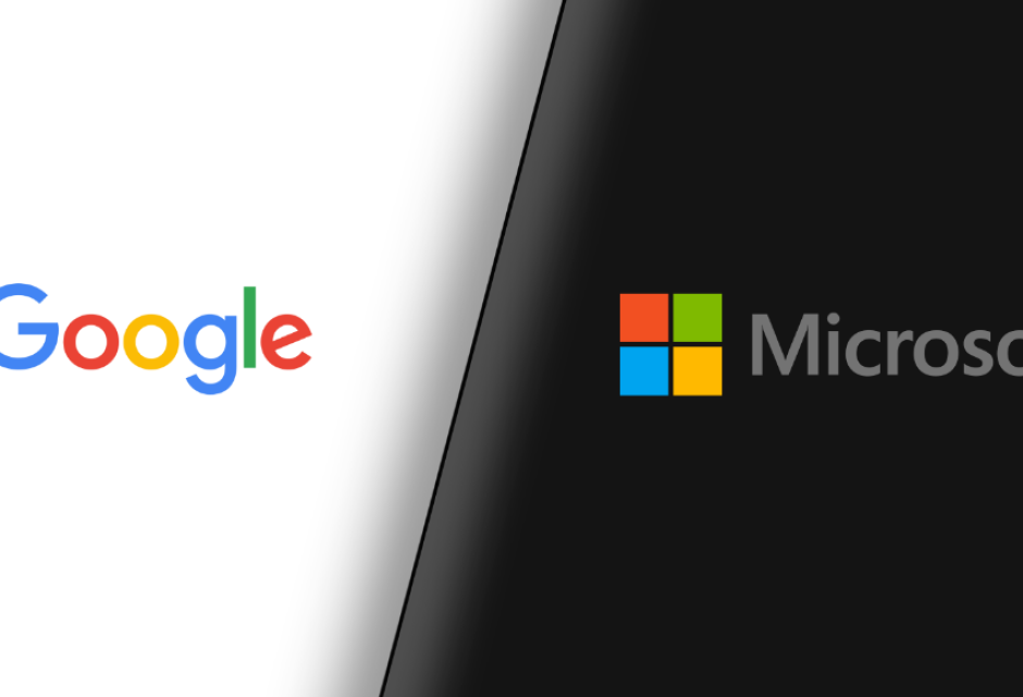 Services provided by Google and Microsoft 
