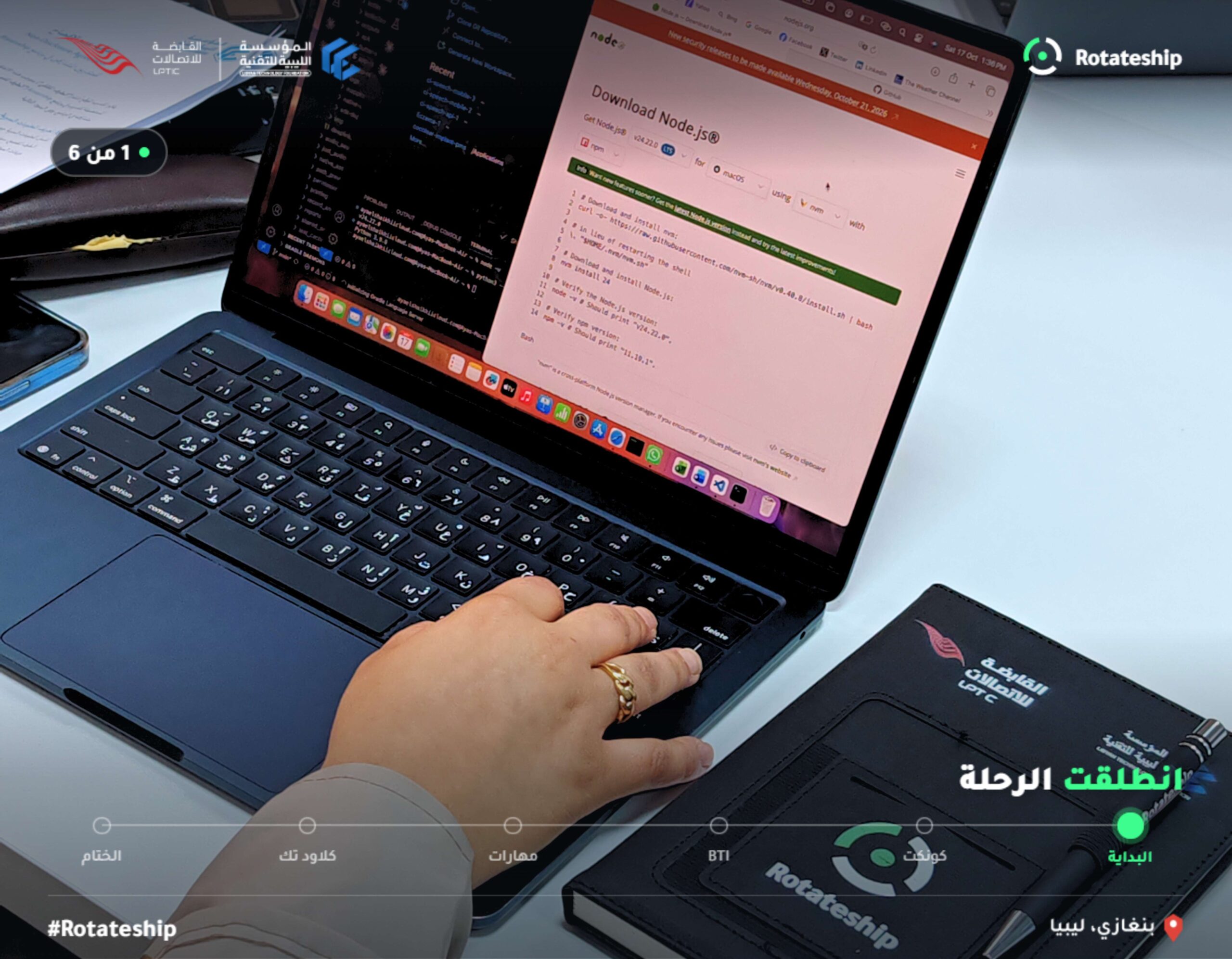 انطلاق الدفعة الأولى من Rotateship في بنغازي - المؤسسة الليبية للتقنية