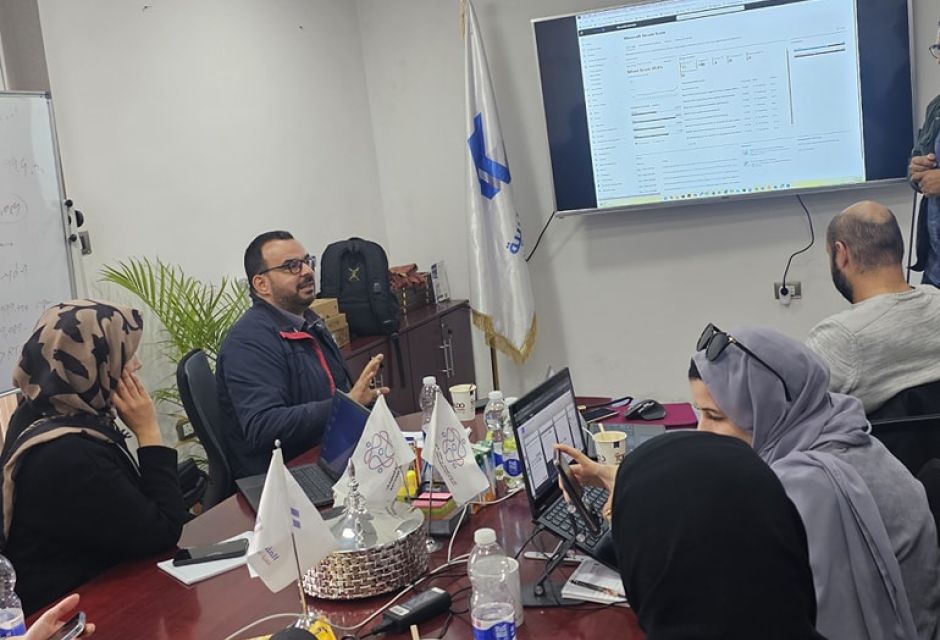 زيارة فريق الهيئة الوطنية لأمن وسلامة المعلومات - المؤسسة الليبية للتقنية